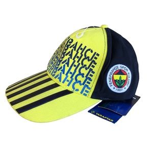 Fenerium Rare Fenerbahce Football Istanbul Adjustable Yellow Navy Hat 58